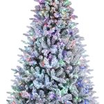 7.5 ft. Pre-lit Hinged North Valley Spruce Full Artificial Christmas Tree, Dual Color® LED Lights