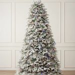 Alexa Enabled 7.5′ Flocked Prelit Artificial Christmas Tree